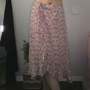 Floral Wrap skirt